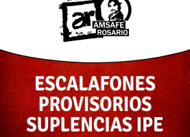 Escalafones Provisorios Suplencias IPE