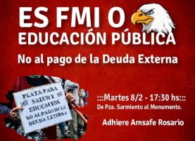 Es FMI o Educación Pública.