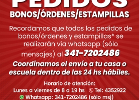 PEDIDOS DE BONOS/ÓRDENES PARA AFILIADXS DE AMSAFE SALUD