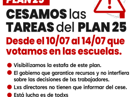 Importante adhesión al cese de actividades del plan 25