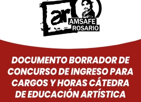 DOCUMENTO BORRADOR DE CONCURSO DE INGRESO PARA CARGOS Y HORAS CÁTEDRA DE EDUCACIÓN ARTÍSTICA