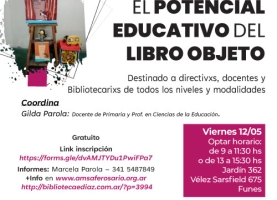 TALLER: EL POTENCIAL EDUCATIVO DEL LIBRO OBJETO EN FUNES