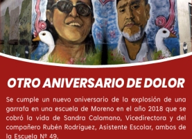 OTRO ANIVERSARIO DE DOLOR