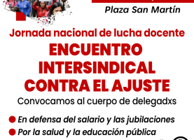 Encuentro intersindical contra el ajuste