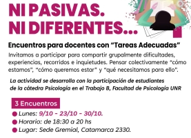 Encuentros: Ni pasivas. Ni diferentes…