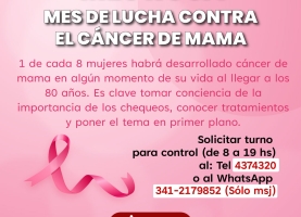 Nos sumamos al Mes Rosa