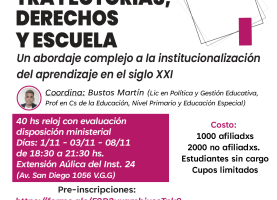 SEMINARIO EN VGG: TRAYECTORIAS, DERECHOS Y ESCUELA