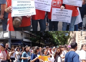 ACTO Y MOVILIZACIÓN EN LAS PUERTAS DEL HOSPITAL PROVINCIAL.