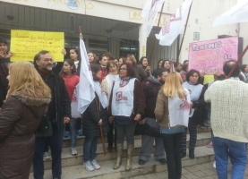 Abrazo solidario a la escuela técnica nº 680 de Villa Gobernador Gálvez.