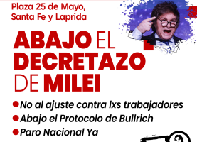 Abajo el decretazo de Javier Milei