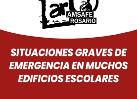 Situaciones graves de emergencia en muchos edificios escolares