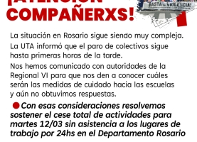 Atención Compañerxs!