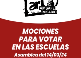 Mociones para votar en las escuelas - Asamblea del 14 de marzo