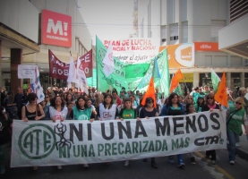 Masiva movilización en el marco de la jornada nacional de lucha.  