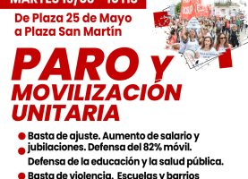 PARO Y MOVILIZACIÓN UNITARIA