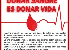 Campaña solidaria de donación de sangre de Amsafe Rosario
