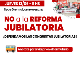  NO A LA REFORMA JUBILATORIA