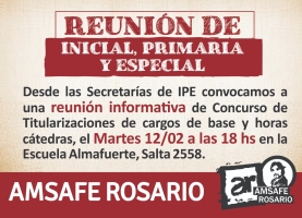 Reunión de Inicial, Primaria  y Especial