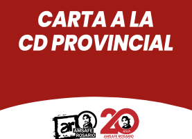 Carta a la CD PROVINCIAL