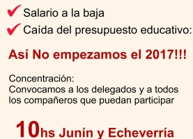 Jueves 15 Vamos al Ministerio