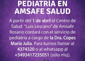 Pediatría en Amsafe Salud