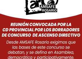 Reunión convocada por la CD provincial por los borradores de concurso de ascenso directivo