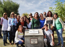 Inauguración de la Plaza "Carlos Fuentealba" en VGG