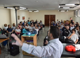 Curso de RCP en la escuela Las Heras