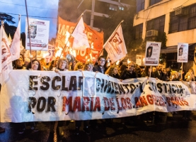 Marcha de antorchas por Justicia para María de los Ángeles Paris