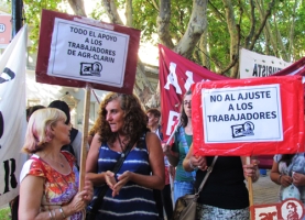 Marcha contra los despidos y el ajuste en Rosario