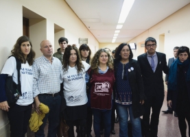 Audiencia de presentación y pedido de querella por familiares de María de los Ángeles