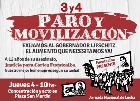 3 y 4 de abril. Paro y movilización