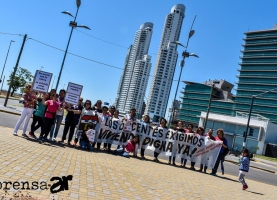 Toma de tierras simbólica para reclamar plan de viviendas para el sector docente