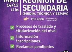 Reunión de Secundaria