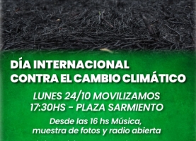 Acción en el día internacional contra el cambio climático
