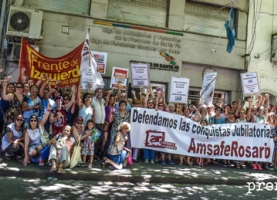 Concentración frente a la Caja de Jubilaciones: No a la reforma previsional. No a la represión.