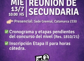 Reunión de Secundaria