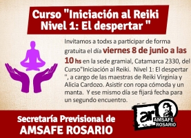 Curso "Iniciación al Reiki.  Nivel 1: El despertar ".