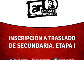 Inscripción a Traslado de Secundaria. Etapa I