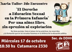 Charla-Taller "El derecho a la Educación Sexual en el nivel inicial"