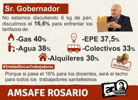 Amsafe Rosario frente a las lamentables declaraciones del Gobernador Lifschtiz