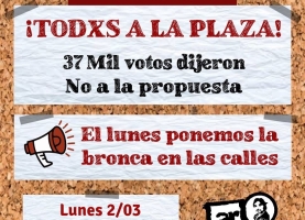 No inicio y Movilización: El lunes todxs a la Plaza