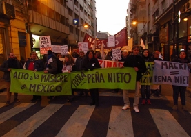Marcha y acto en repudio a la visita de Peña Nieto a nuestro país