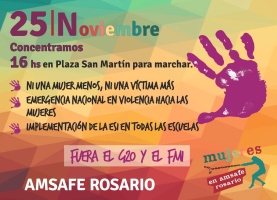 25N: Marchamos contra todas las formas de violencia hacia las mujeres.