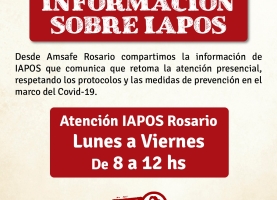 IAPOS retoma la Atención Presencial.