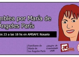 ASAMBLEA POR MARÍA DE LOS ANGELES PARÍS. ¡EXIGIMOS JUSTICIA!