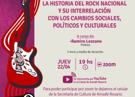 Taller: "La Historia del Rock Nacional y su Interrelación con los cambios Sociales, Políticos y Culturales".