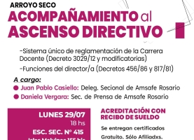 CHARLA: ACOMPAÑAMIENTO AL ASCENSO DIRECTIVO EN ARROYO SECO