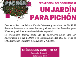 Proyección del Documental "Un jardín para Pichón"
