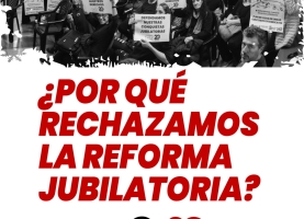 No a la reforma previsional